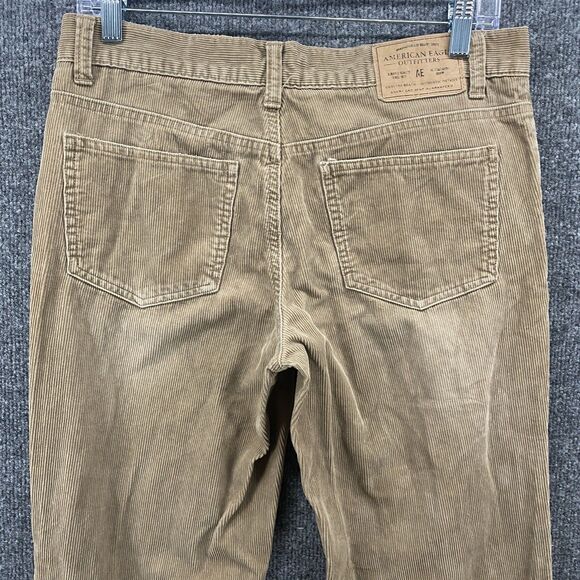 American Eagle Corduroy Pants Womens 6 Brown Mid Rise Bootcut Ladies Hippie 90s - Picture 6 of 12